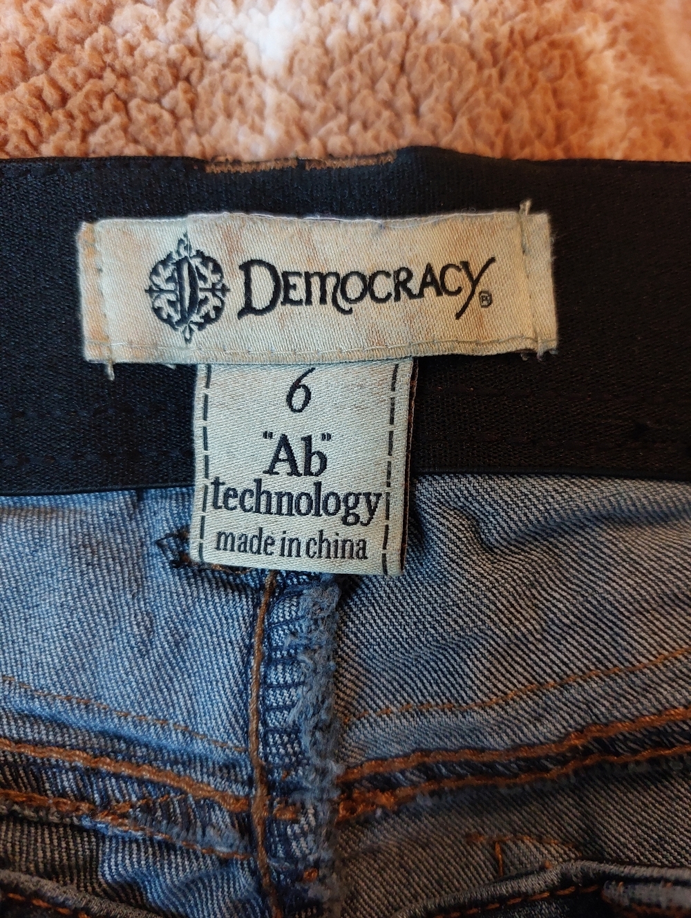 Democracy Light Blue Denim Jeans with Contrast Stitching